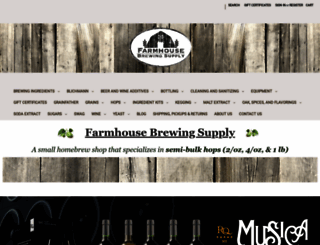 farmhousebrewingsupply.com screenshot
