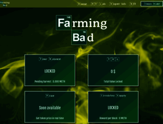 farmingbad.finance screenshot