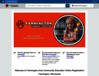 farmington.thatscommunityed.com screenshot