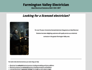 farmingtonvalleyelectrician.com screenshot