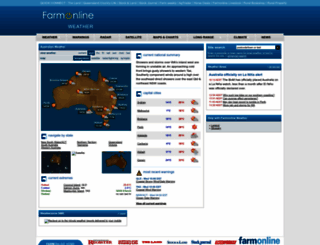 farmonlineweather.com.au screenshot