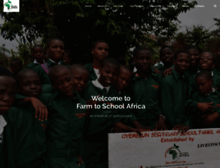 farmtoschoolafrica.org screenshot
