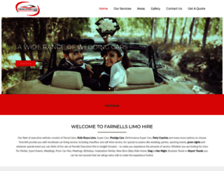 farnells-limo-hire.co.uk screenshot