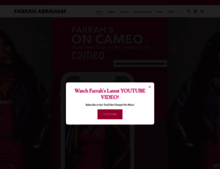 farrahabraham.com screenshot