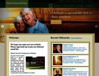 farrarfuneralhomeonline.com screenshot