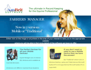 farriersmanager.com screenshot