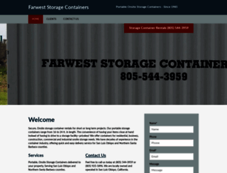 farweststoragecontainers.com screenshot