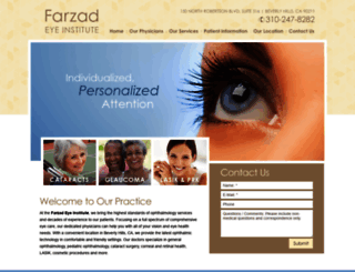 farzadeyeinstitute.com screenshot