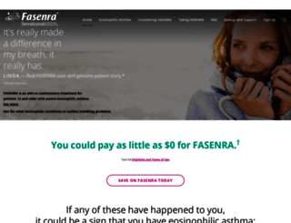 fasenra.com screenshot