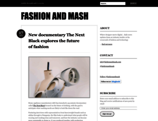 fashionandmash.wordpress.com screenshot