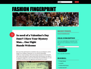 fashionfingerprint.wordpress.com screenshot
