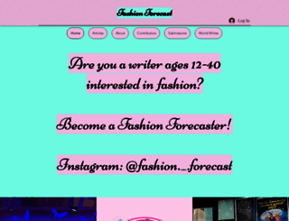 fashionforecast.org screenshot