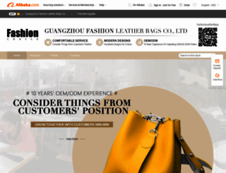 fashionleatherbags.en.alibaba.com screenshot
