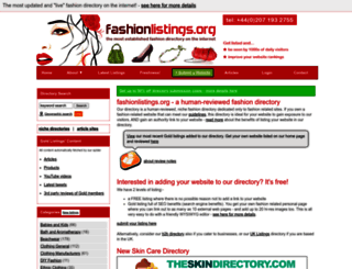 fashionlistings.org screenshot