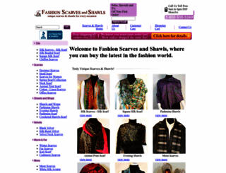 fashionscarvesandshawls.com screenshot