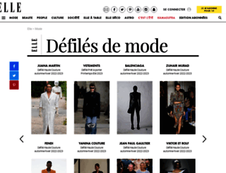fashionweek.elle.fr screenshot