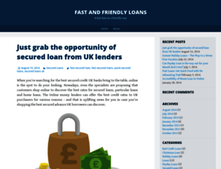 fastandfriendlyloanss.wordpress.com screenshot
