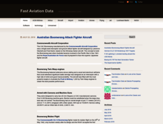 fastaviationdata.wordpress.com screenshot
