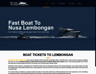 fastboatlembongan.com screenshot