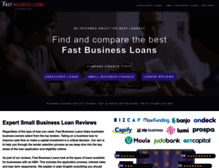 fastbusinessloans.com.au screenshot
