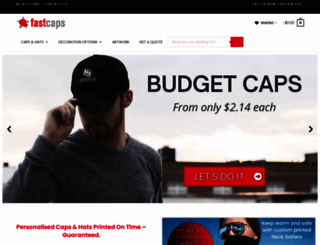 fastcaps.com.au screenshot