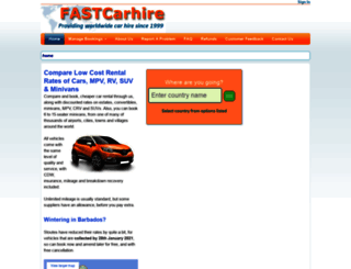 fastcarhire.co.uk screenshot