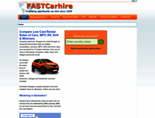 fastcarhire.co.uk screenshot