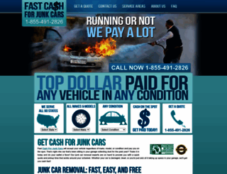 fastcashforjunkcars.com screenshot