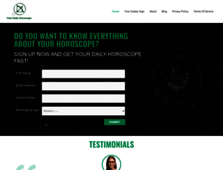 fastdailyhoroscopes.net screenshot