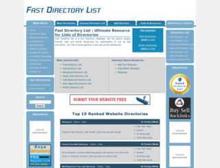 fastdirectorylist.com screenshot