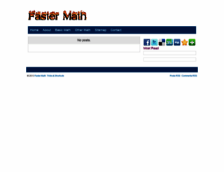 faster-math.blogspot.com screenshot