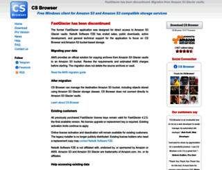 fastglacier.com screenshot
