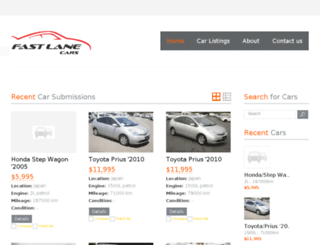 fastlanecars.co.nz screenshot