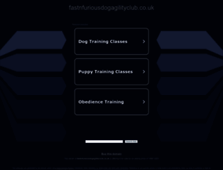 fastnfuriousdogagilityclub.co.uk screenshot