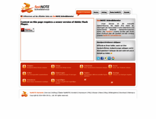 fastnote.de screenshot