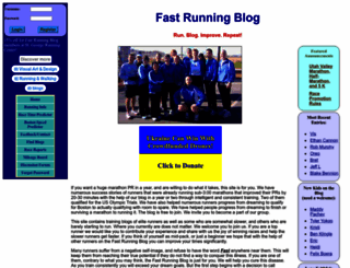 fastrunningblog.com screenshot