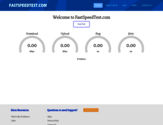 fastspeedtest.com screenshot