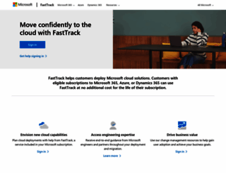 fasttrack.microsoft.com screenshot