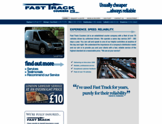 fasttracksamedaycouriers.co.uk screenshot