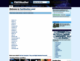 fastweather.com screenshot