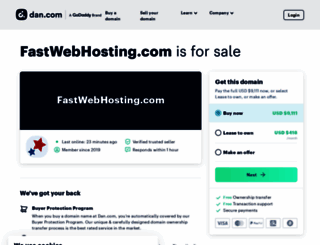 fastwebhosting.com screenshot