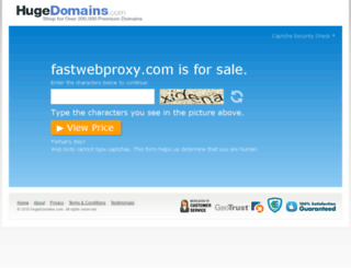 fastwebproxy.com screenshot