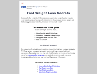 fastweightlosssecrets.com screenshot