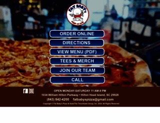 fatbabyspizza.com screenshot