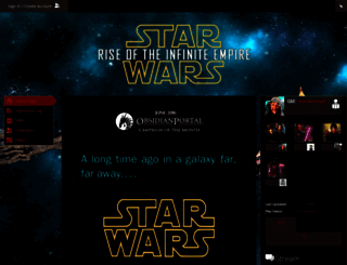 fate-accelerated-star-wars-the-infinite-empire.obsidianportal.com screenshot