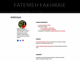 fatemehfakhraie.com screenshot