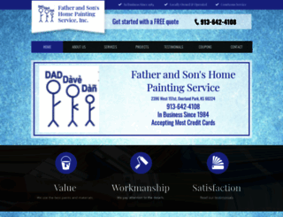 fatherandsonshomepaintingservice.com screenshot