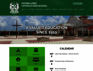 fatherlopez.org screenshot