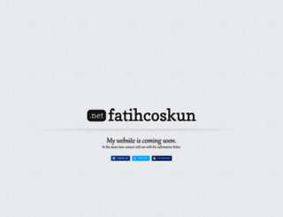 fatihcoskun.net screenshot