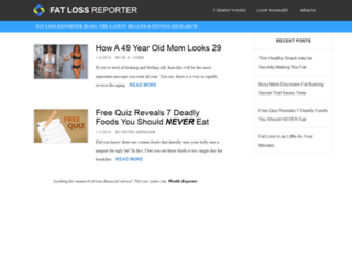 fatlossreporter.com screenshot